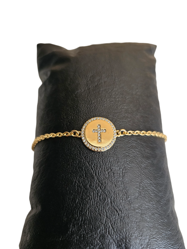 PULSEIRA CRUZ - REDONDO COM MICRO ZIRCÔNIAS