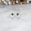 BRINCO ZIRCÔNIAS COM PEDRA VERDE