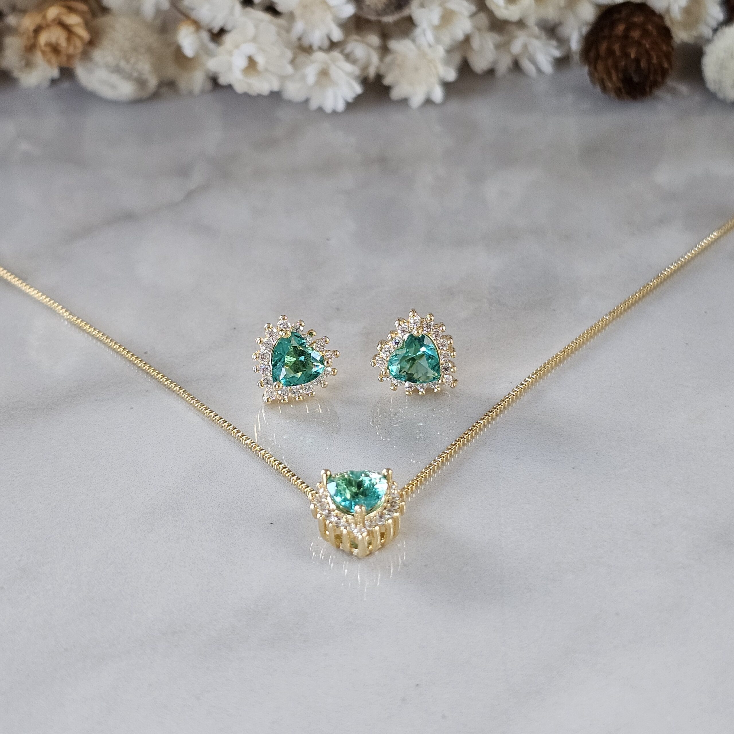 CONJUNTO CORAÇÃO VERDE