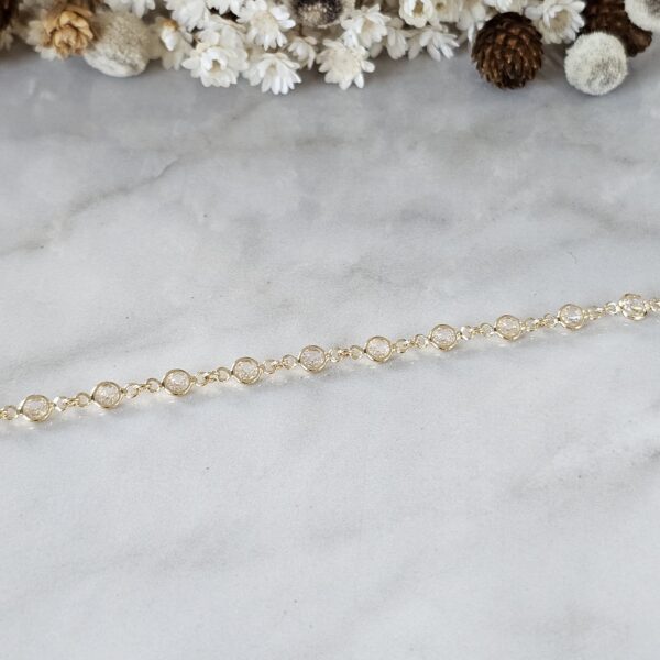 PULSEIRA COM BOLINHAS DE ZIRCÔNIA