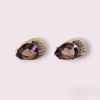 BRINCO GOTA LILÁS COM STRASS