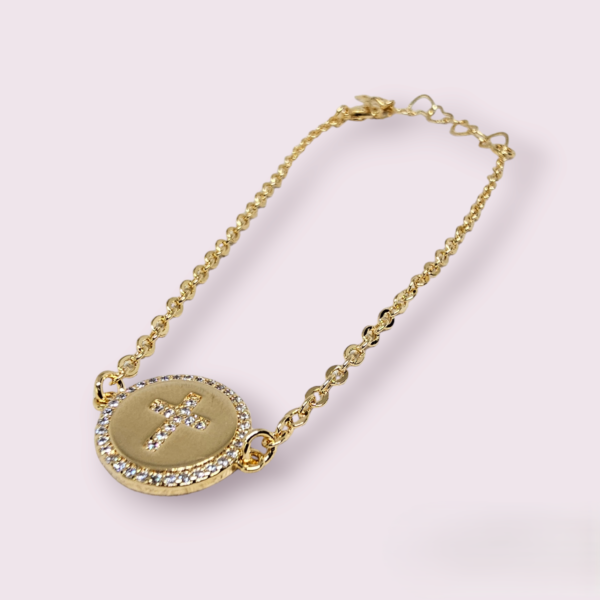PULSEIRA CRUZ - REDONDO COM MICRO ZIRCÔNIAS