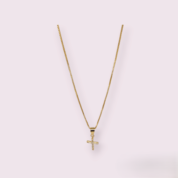 COLAR CRUZ DE MICRO ZIRCÔNIAS